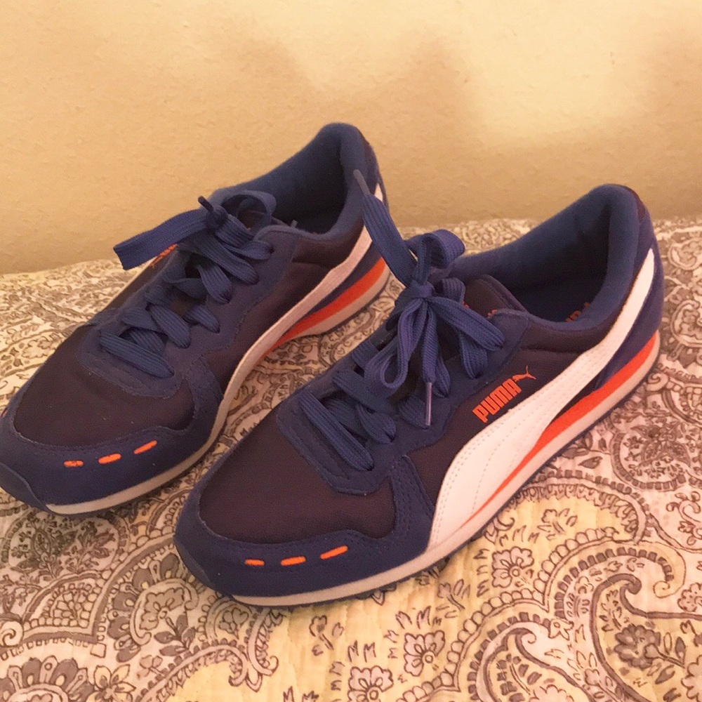 Blue Puma sneakers
